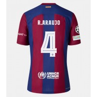 Fotbalové Dres Barcelona Ronald Araujo #4 Domácí 2023-24 Krátký Rukáv
